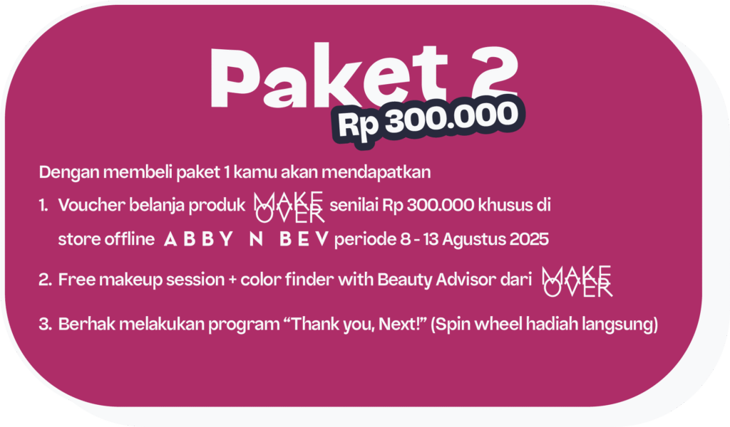 Abby n Bev x Make Over - Break Up with Bad Beauty - Toko Kosmetik Makeup dan Skincare Terpercaya- Paket 2