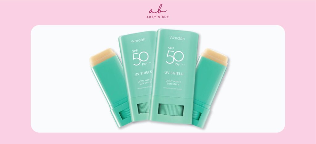 review Wardah UV Shield Light Matte Stick - abby n bev toko kosmetik bandung